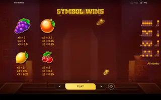 Cash Goddess – Paytable