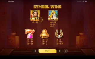 Cash Goddess – Paytable