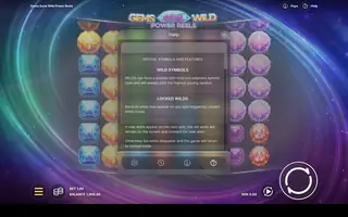 Gems Gone Wild Power Reels – Game rules