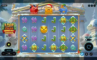 3 Pigs of Xmas Bonus Pot 20,000 – Base game