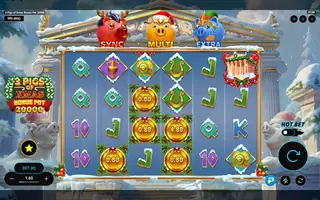 3 Pigs of Xmas Bonus Pot 20,000 – Winning spin