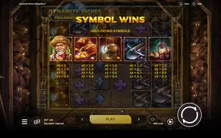 Dynamite Riches Megaways – Paytable