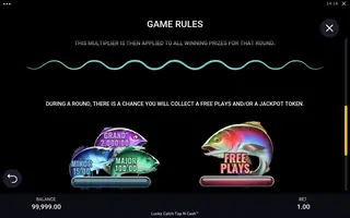 Lucky Catch Tap N Cash – Game rules