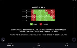 Flippin’ Awesome Gold Chase – Game rules