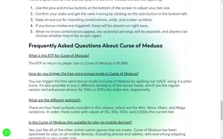Curse of Medusa – Game rules