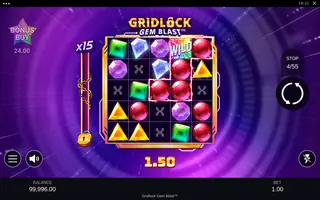 Gridlock Gem Blast – Winning spin
