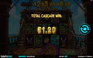 Kraken’s Tribute – Winning spin