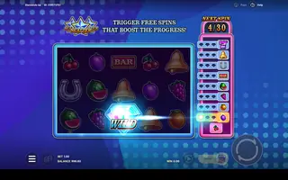 Diamonds Up – Feature in play