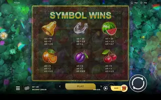 7’s Luck – Paytable