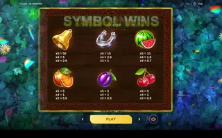 7’s Luck – Paytable