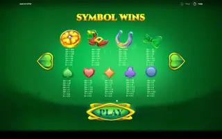 Jack in a Pot – Paytable