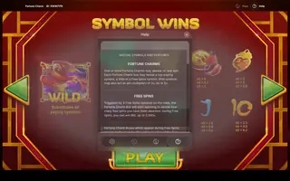Fortune Charm – Paytable