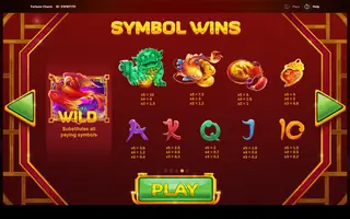 Fortune Charm – Paytable