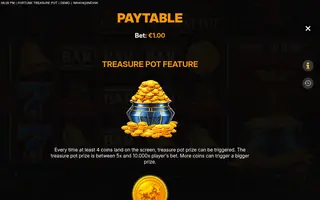 Fortune Treasure Pot – Game rules