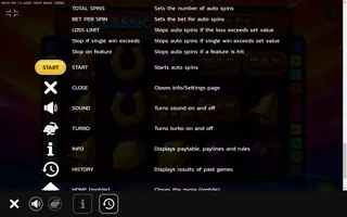 Classic Fruit Bars – Game rules
