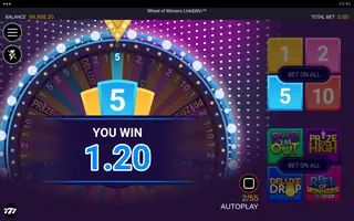 Wheel of Winners Link&Win – Winning spin