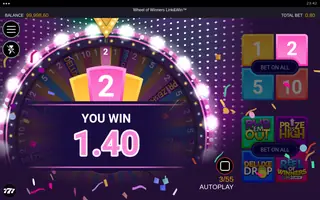 Wheel of Winners Link&Win – Winning spin