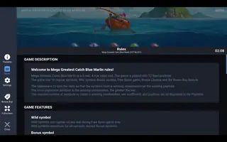 Mega Greatest Catch Blue Marlin – Game rules