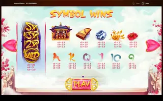 Imperial Palace – Paytable