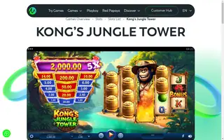 Kong’s Jungle Tower – Feature in play