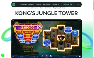 Kong’s Jungle Tower – Feature in play