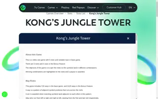 Kong’s Jungle Tower – Game rules