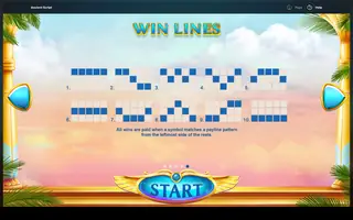 Ancient Script – Paytable