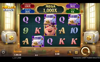 Dollar Vault – Feature in play