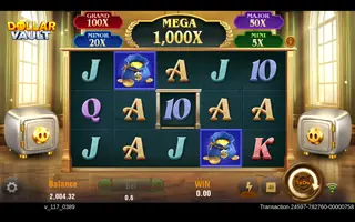 Dollar Vault – Feature in play