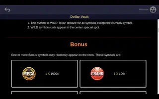 Dollar Vault – Game rules