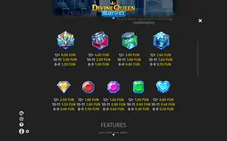 Divine Queen: Heart of Ice – Paytable