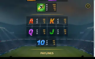 Stadium of Riches – Paytable