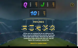Stadium of Riches – Paytable