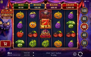 Spider Circus Hold and Win – Base game