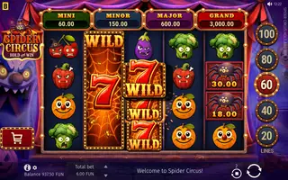 Spider Circus Hold and Win – Feature in play