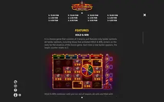 Spider Circus Hold and Win – Game rules