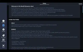 Bandit Bonanza – Game rules