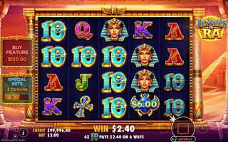 Jewels of Ra – Winning spin