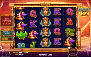 Jewels of Ra – Feature in play