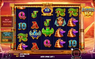 Jewels of Ra – Feature in play