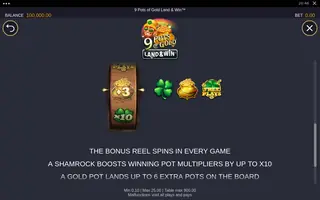 9 Pots of Gold Land & Win – Game rules