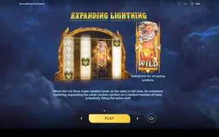 Zeus Lightning Power Reels – Game rules