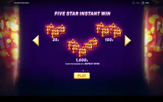 Five Star Power Reels – Game rules