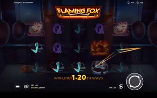 Flaming Fox – Feature in play