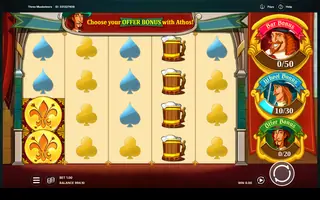 Three Musketeers – Feature in play
