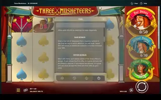 Three Musketeers – Game rules