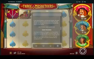 Three Musketeers – Game rules