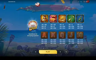 Cannonball Cash – Paytable