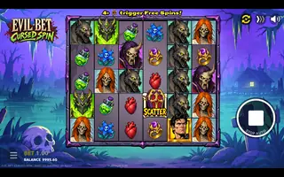 Evil Bet: Cursed Spin – Feature in play