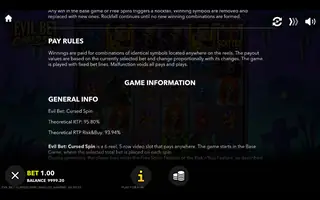 Evil Bet: Cursed Spin – Game rules